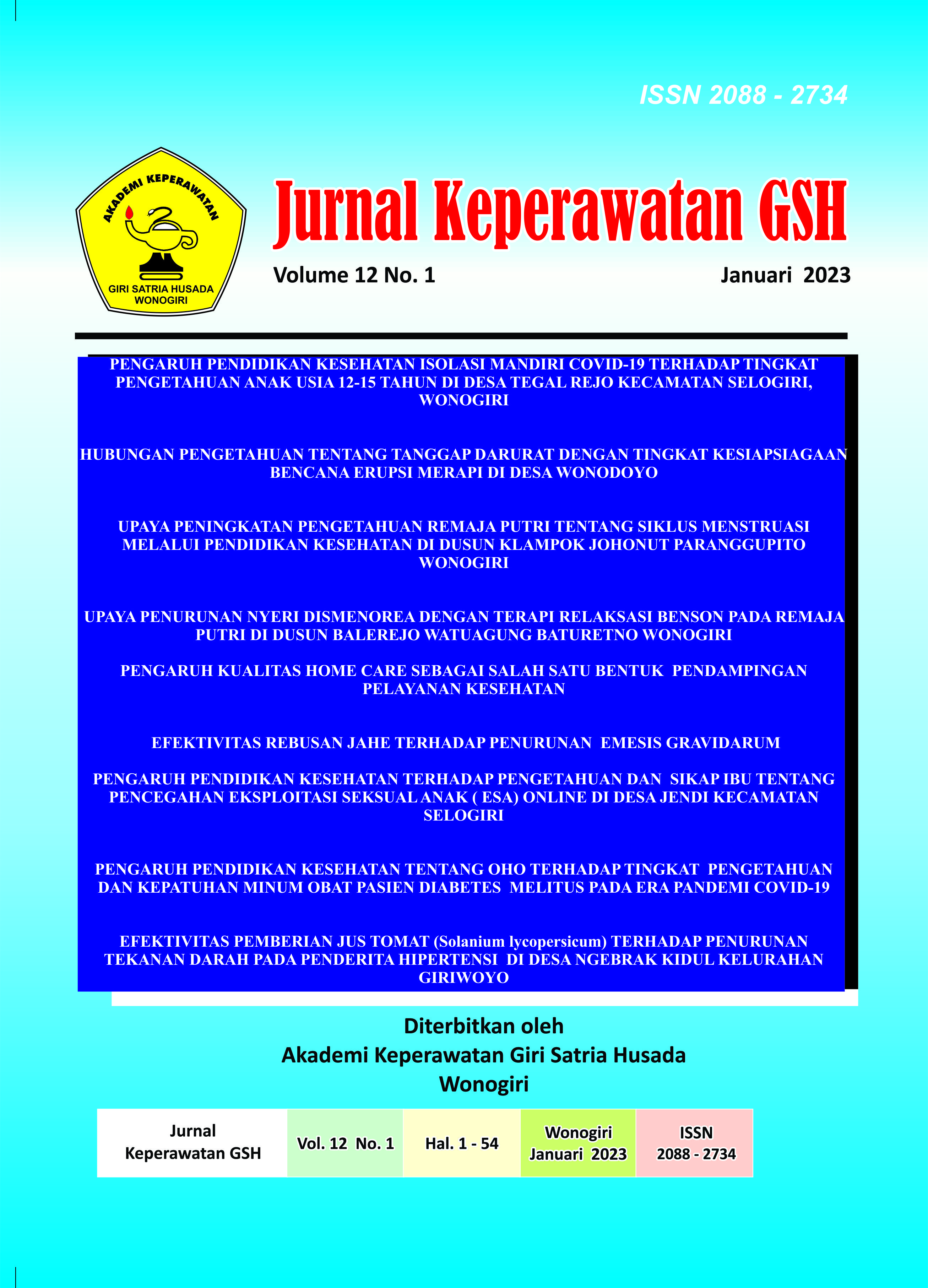 					View Vol. 12 No. 1 (2023): JANUARI 2023
				